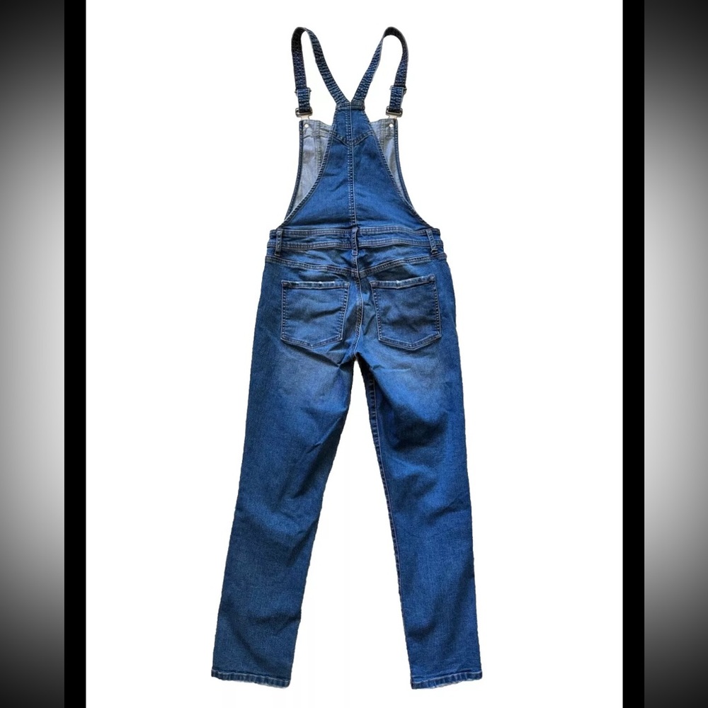BLACK DAISY Junior Regular Blue Denim Overalls Size S Adjustable Straps Pockets - Picture 2 of 13